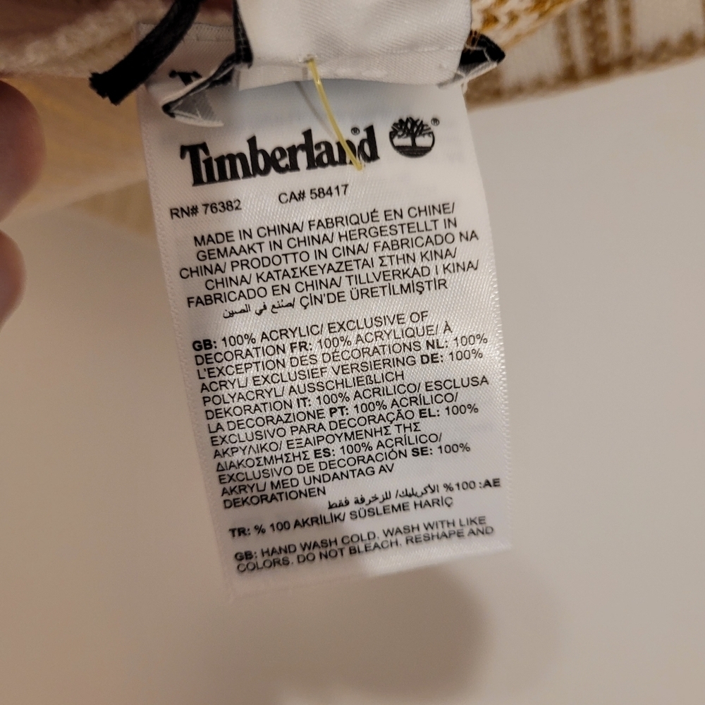 NWT Timberland mustard yellow scarf - Picture 8 of 8